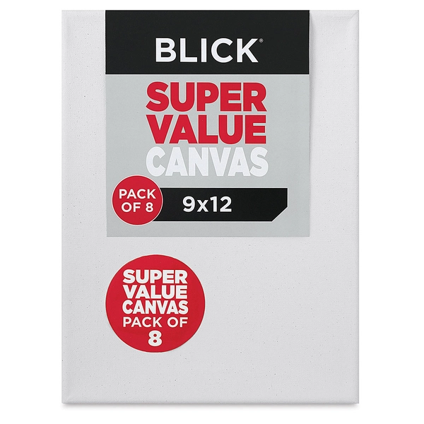 Blick Super Value Canvas Pack - 9" x 12", Pkg of 8