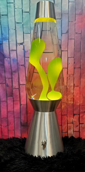 Custom Made 27 inch tall Grande Lava Lamp: Ghostbusters Slime Green, Dimmer Installed