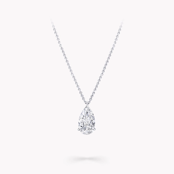 Pear Shape Diamond Solitaire Pendant