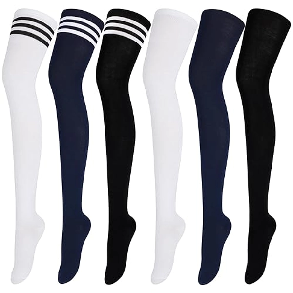 ANECO Women's Thigh High Socks