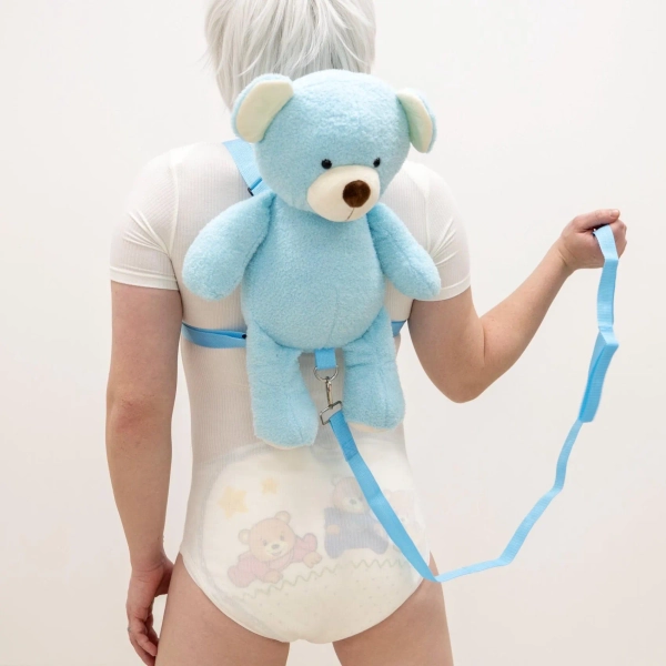 ABDL Adult Harness Blue Bear / Adult Baby Diaper Lover