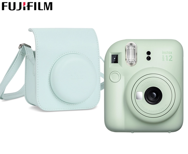 Fujifilm Instax Mini 12 Instant Camera & Case - Mint Green