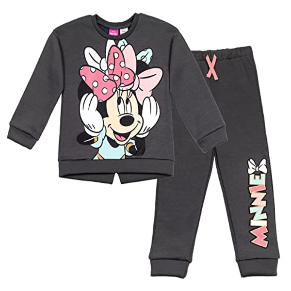 Disney Minnie Mouse Fleece Sweatshirt and Pants Outfit Set Newborn to Big Kid Sizes (Newborn - 14-16)