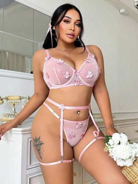 Cute lingerie set with butterflies