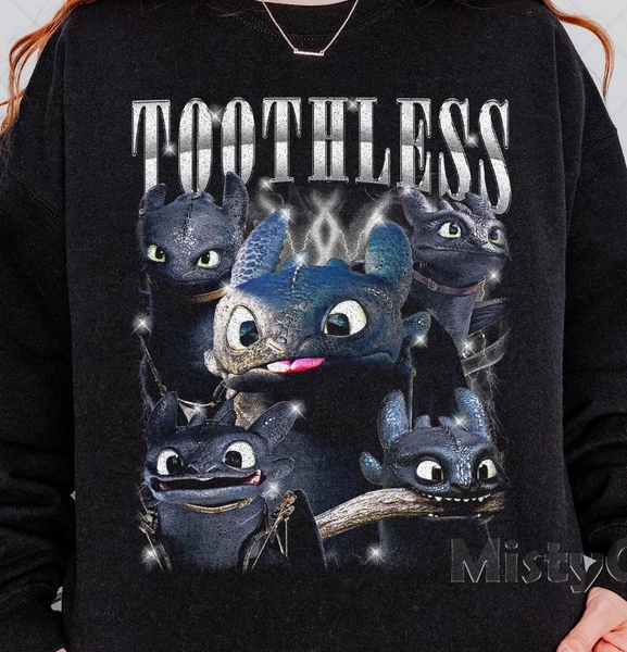Limited Comfort Colors Toothless Sweatshirt, How to Train Your Dragon Est 2010 Bootleg Fan Sweatshirt, Gift For Women and Man Unisex