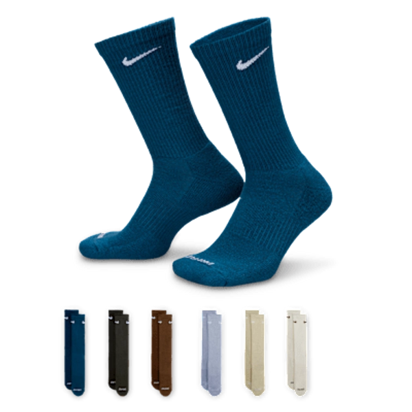 Nike Everyday Plus Cushioned Training Crew Socks (6 Pairs)