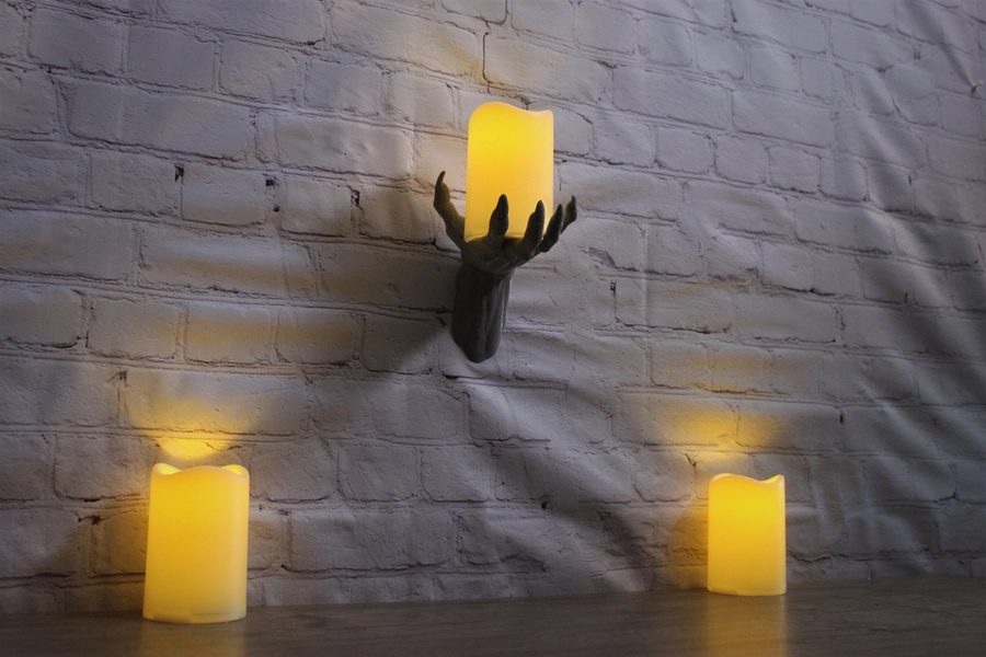 Wall Hand Candle Holder Creepy Decor Style I