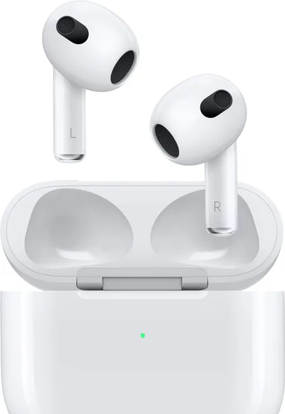 Apple AirPods 3. gen. (2022) trådløse hodetelefoner med Lightning-ladeetui