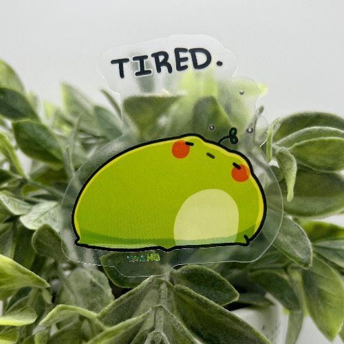 Tired Sticker