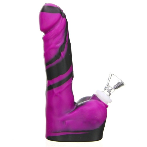 Silicone Dildo Bong | Purple Vain
