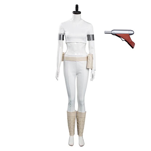 Padme Amidala Outfits Halloween Carnival Suit Cosplay Costume | Women Costume + Prop / S