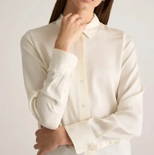White Silk Blouse