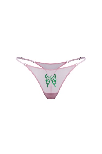 Butterfly Pink Thong - EU L / US 8 / Pink
