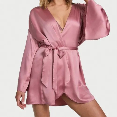 Victoria's Secret Pink Silk Robe