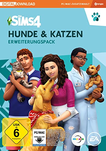 Die Sims 4 Hunde & Katzen (EP4) Erweiterungs-Pack PCWin-DLC |PC Download Origin Code |Deutsch - PC Digital - EP4 - Hunde & Katzen