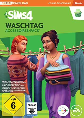 Die Sims 4 Waschtag (SP13) Accessoires-Pack PCWin-DLC |PC Download Origin Code |Deutsch - PC Download - Origin Code - SP13 - Waschtage