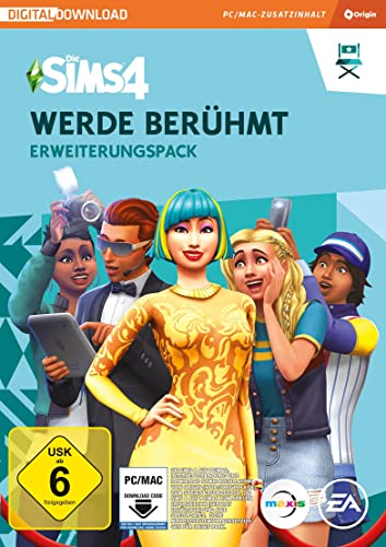 Die Sims 4 Werde Berühmt (EP6) Erweiterungs-Pack PCWin-DLC |PC Download Origin Code |Deutsch - PC Digital - EP6 - Werde Berühmt