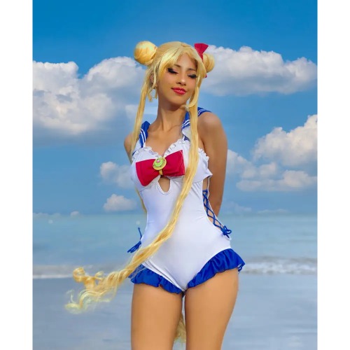 Sailor Girl Onesie for Fans of Magical Girl Anime - S