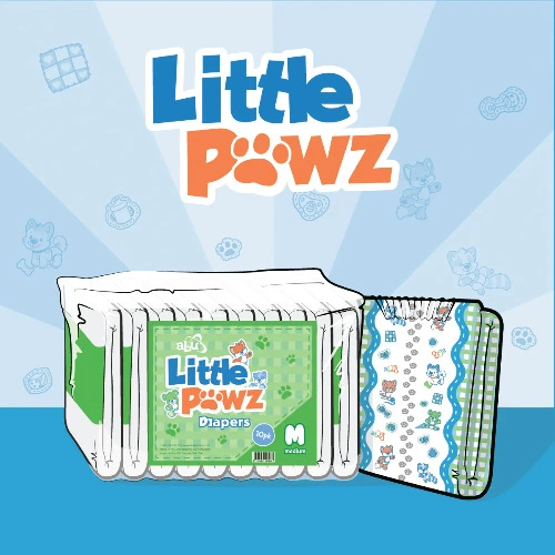 LittlePawz | Pack - 10 Diapers / Medium / No Scent