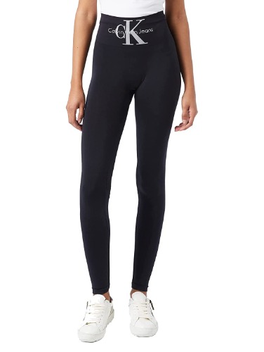 Calvin Klein Logo High Waist Legging Femme - S