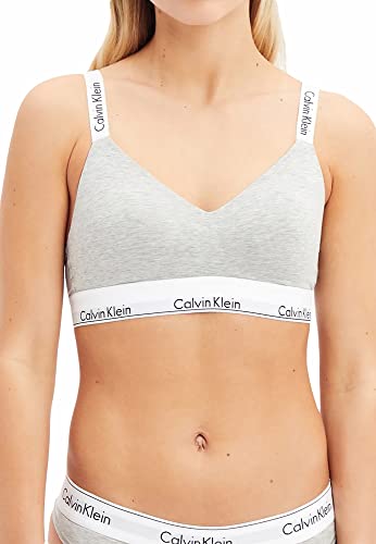 Calvin Klein Soutien-Gorge Brassière Light Lined Moulée Femme - M - Gris