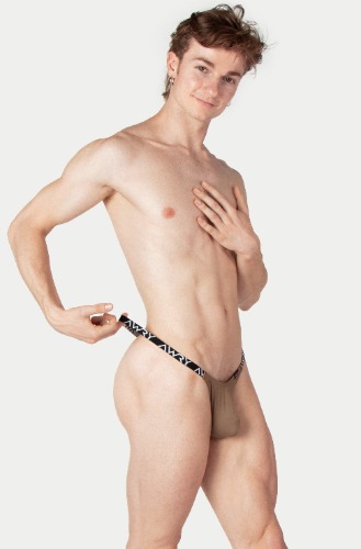 MODERN Logo Thong - Taupe | M