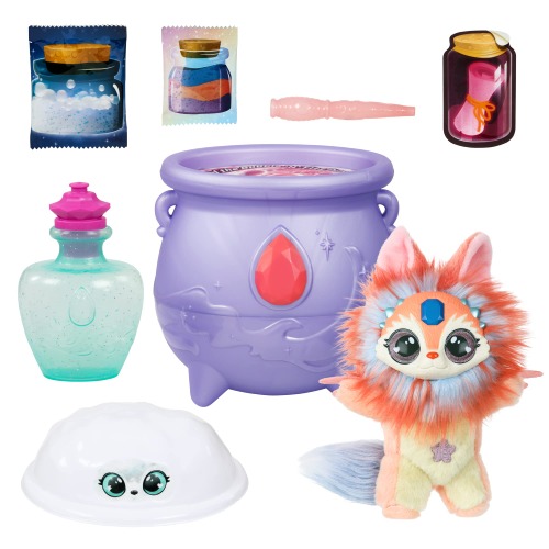 Magic Mixies Color Surprise Magic Cauldron. Reveal a Mixie Plushie from The Fizzing Cauldron and Discover 6 Magical Color Change Surprises - Styles May Vary