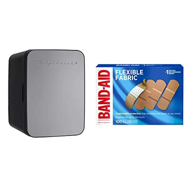 Frigidaire 10L Mini Fridge Bundle with Band-Aid Flexible Fabric Bandages