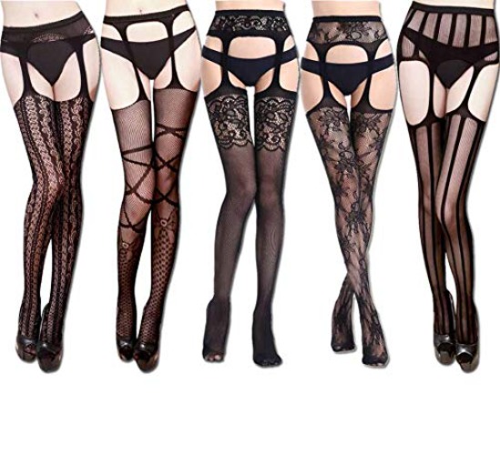 Lady Up Pantyhose Fishnet Tights Stockings for Women Thigh High Hosiery - Collection 2