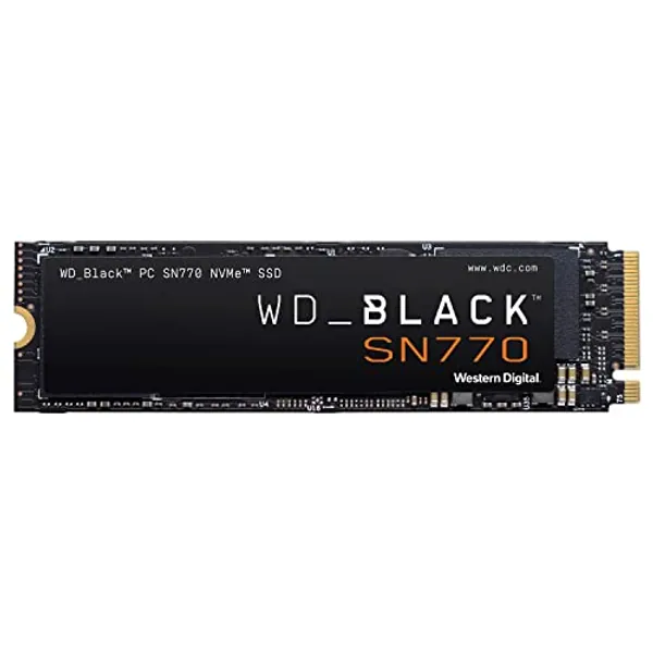 WD_BLACK 500GB SN770 NVMe Internal Gaming SSD Solid State Drive - Gen4 PCIe, M.2 2280, Up to 4,000 MB/s - WDS500G3X0E
