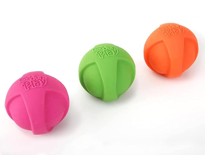 Hartz DuraPlay Ball Squeaky Latex Dog Toy, Medium 3 Pack - Medium (3 Count)