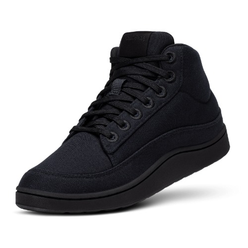 Women's Canvas Pacer Mids - Natural Black (Natural Black) | 9