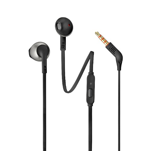 JBL TUNE 205 Pure Bass Earbud Headphones - black