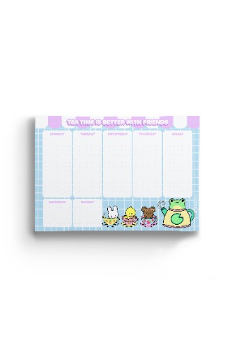 Tea Time - A5 Weekly Planner Pad
