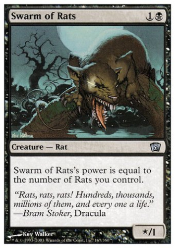 Magic The Gathering - Swarm of Rats - Eighth Edition