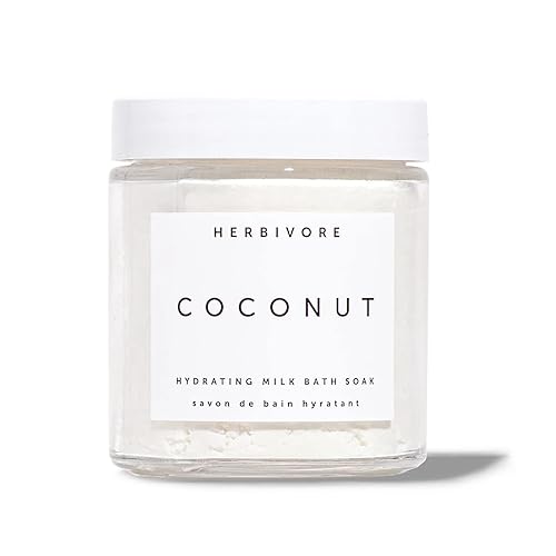 HERBIVORE Plant-Based Bath Soak Collection, Vegan, Cruelty-Free - Coconut Milk Bath Soak - 8 oz