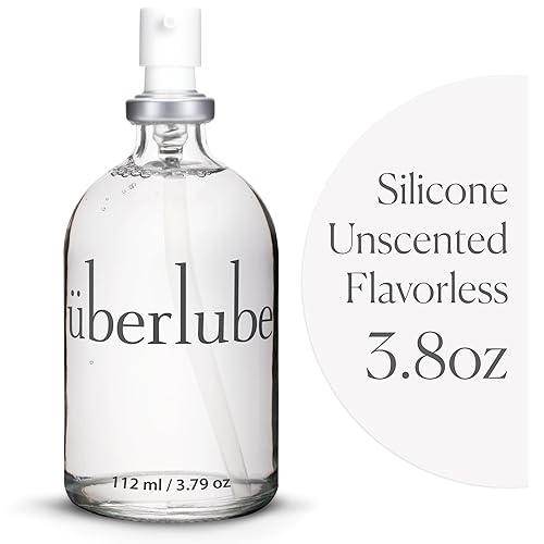 Uberlube Silicone Base Lube - 112ml Bottle Unscented Silicone Lubricant Personal Lubrication - Latex Safe Privacy Sex Lube Liquid for Couples Women & Men - Flavorless, Vaginal & Anal Lube - 3.8 Fl Oz - 3.8 Fl Oz (Pack of 1)