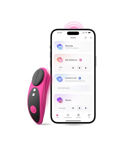 LOVENSE Ferri Wearable Magnetic Panty Vibrator, Long Distance Bluetooth Remote Reach with Music Sync, Partner & App Control