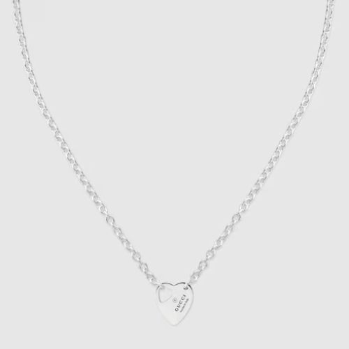 Trademark chain pendant necklace