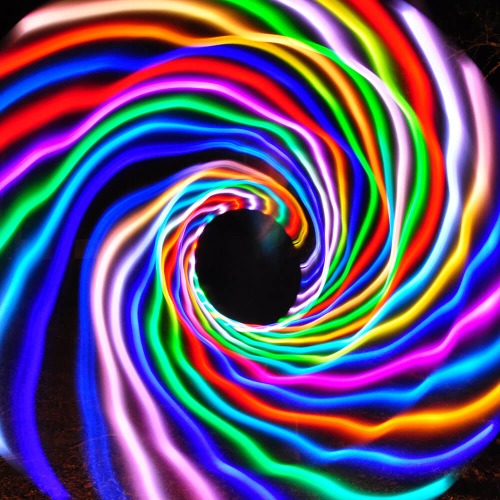Sunrise LED hula hoop - by MoodHoops.com