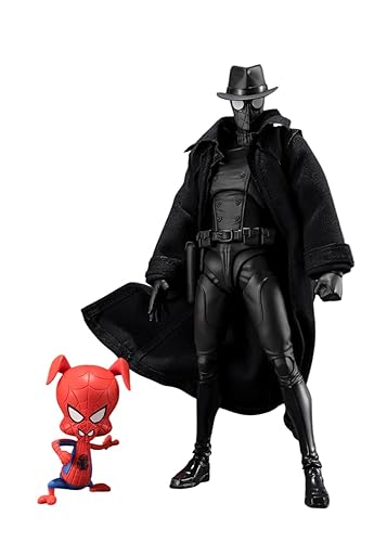 TAMASHII NATIONS - Spider-Man: Across The Spider-Verse - Spider-Man Noir & Spider-Ham (Spider-Man: Across The Spider-Verse) S.H.Figuarts Action Figure