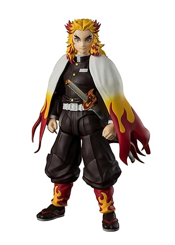 TAMASHII NATIONS - Demon Slayer: Kimetsu no Yaiba - Kyojuro Rengoku S.H.Figuarts Action Figure - Kyojuro Rengoku