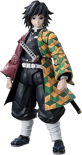 TAMASHII NATIONS - Demon Slayer: Kimetsu no Yaiba - Giyu Tomioka, Bandai Spirits S.H.Figuarts Action Figure - Giyu Tomioka