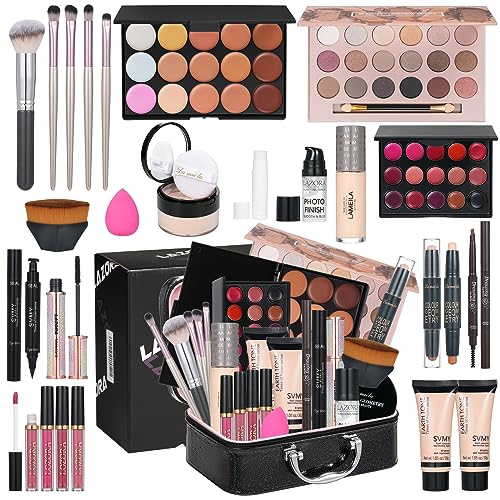 All in One Makeup Kit Makeup Kit for Women Full Kit Makeup Set Multipurpose Bundle Holiday Gift Box Essential Starter Bundle Include Full Makeup Kit for Women (Box3) - Box3