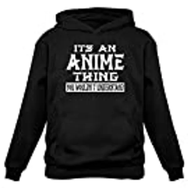 Tstars Anime Hoodie Gifts for Men Women Novelty Unisex Sweatshirt Pullover Hoodies