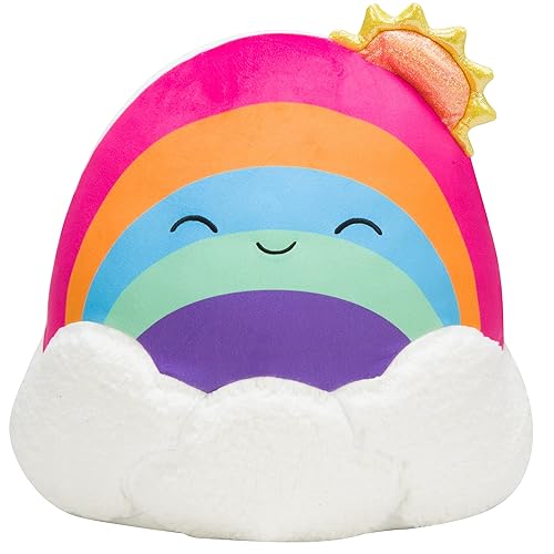 Squishmallows Original 14-Inch Sunshine Rainbow with Clouds - Large Ultrasoft Official Jazwares Plush - Sunshine Rainbow