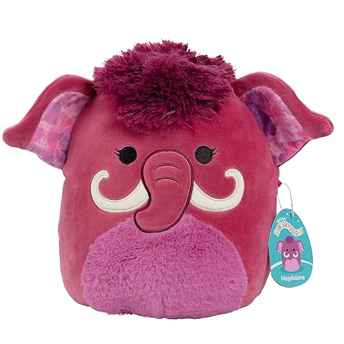 Squishmallows Original 10-Inch Magdalena The Mammoth - Official Jazwares Plush - Collectible Soft & Squishy Stuffed Animal Toy - Add to Your Squad - Gift for Kids, Girls & Boys
