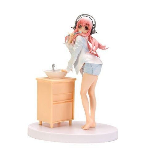 SoniComi (Super Sonico) - Sonico - Seikatsu Micchaku Shuzai Special Figure - Teeth-Brushing ver. - Brand New