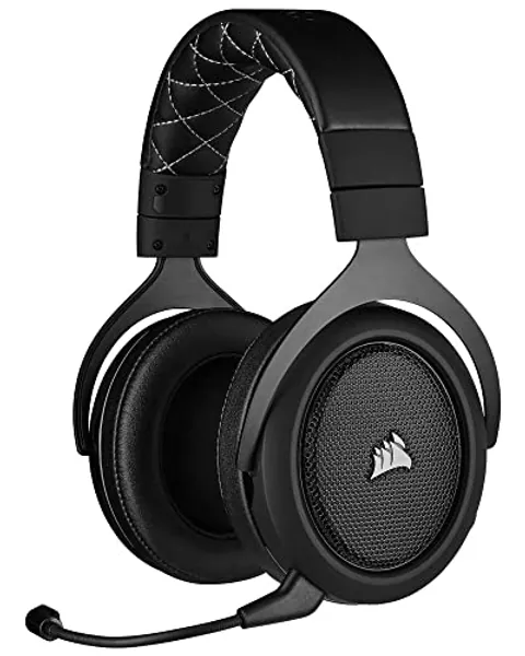 Corsair HS70 Pro Wireless Gaming Headset - 7.1 Surround Sound Headphones for PC, MacOS, PS5, PS4 - Discord Certified - 50mm Drivers – Carbon,Black
