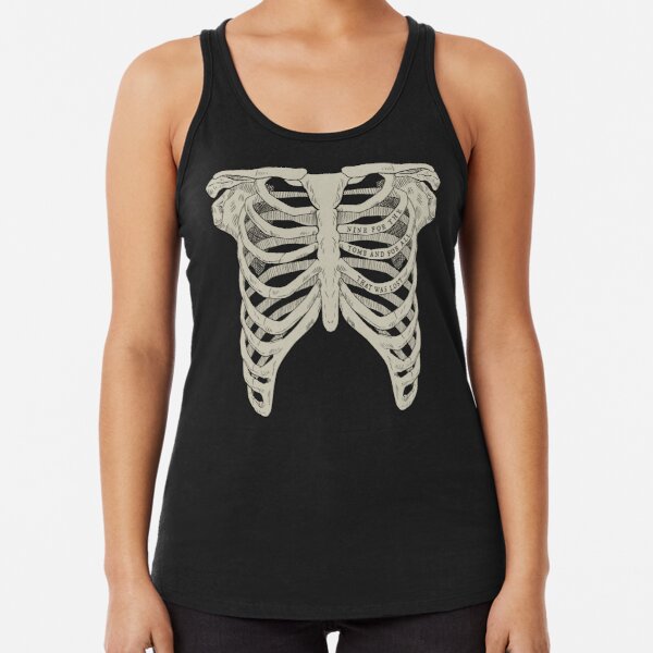 The Locked Tomb - Ribcage Racerback Tank Top by debsruizart